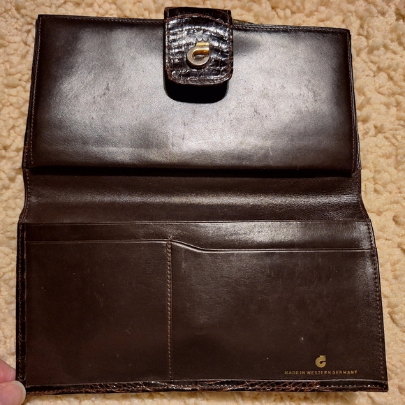Vintage Alligator Long Wallet - Picture 3 of 5